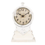 Clayre & Eef | Tafelklok Wit Beige 14x6x23 cm / 1xAA | 6KL0833 Clayre & Eef | Tafelklok Wit Beige 14x6x23 cm / 1xAA | 6KL0833