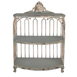 Clayre & Eef | Wandrek Groen Beige 38x23x55 cm | 6Y5719 Clayre & Eef | Wandrek Groen Beige 38x23x55 cm | 6Y5719