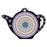 Clayre & Eef | Pannenonderzetter Blauw Paars 24x17x1 cm | 6CE2055 Clayre & Eef | Pannenonderzetter Blauw Paars 24x17x1 cm | 6CE2055