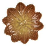 Clayre & Eef | Schaaltje Bloem Oranje Geel ø 14x3 cm | 6CE2157 Clayre & Eef | Schaaltje Bloem Oranje Geel ø 14x3 cm | 6CE2157