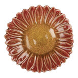 Clayre & Eef | Schaaltje Bloem Rood Geel ø 14x3 cm | 6CE2158 Clayre & Eef | Schaaltje Bloem Rood Geel ø 14x3 cm | 6CE2158
