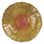 Clayre & Eef | Schaaltje Bloem Geel Oranje ø 14x3 cm | 6CE2161 Clayre & Eef | Schaaltje Bloem Geel Oranje ø 14x3 cm | 6CE2161
