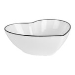 Clayre & Eef | Kom Wit Zwart 15x14x6 cm / 300 ml | 6CEBO0208 Clayre & Eef | Kom Wit Zwart 15x14x6 cm / 300 ml | 6CEBO0208