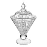 Clayre & Eef | Bonbonniere met deksel Transparant ø 12x19 cm | 6GL4729 Clayre & Eef | Bonbonniere met deksel Transparant ø 12x19 cm | 6GL4729
