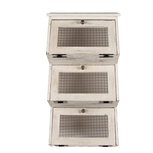 Clayre & Eef | Wandrek Wit Bruin 33x25x61 cm | 5H0732 Clayre & Eef | Wandrek Wit Bruin 33x25x61 cm | 5H0732