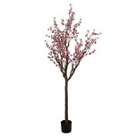Clayre & Eef | Decoratie Kersenbloesem boom Roze Bruin 45x45x185 cm | 5PL0143 Clayre & Eef | Decoratie Kersenbloesem boom Roze Bruin 45x45x185 cm | 5PL0143