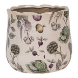 Clayre & Eef | Bloempot Binnen Beige Groen ø 18x16 cm | 6CETKG0001M Clayre & Eef | Bloempot Binnen Beige Groen ø 18x16 cm | 6CETKG0001M