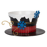 Clayre & Eef | Decoratie Cappello Zwart Wit ø 22x12 cm | 6Y5736 Clayre & Eef | Decoratie Cappello Zwart Wit ø 22x12 cm | 6Y5736