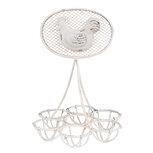 Clayre & Eef | Eierhouder Wit ø 15x22 cm | 6Y5774 Clayre & Eef | Eierhouder Wit ø 15x22 cm | 6Y5774