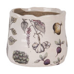 Clayre & Eef | Bloempot Binnen Beige Groen ø 11x10 cm | 6CETKG0001XS Clayre & Eef | Bloempot Binnen Beige Groen ø 11x10 cm | 6CETKG0001XS