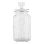 Clayre & Eef | Voorraadpot Deksel Transparant ø 11x24 cm | 6GL5055 Clayre & Eef | Voorraadpot Deksel Transparant ø 11x24 cm | 6GL5055