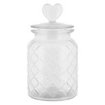 Clayre & Eef | Voorraadpot Deksel Transparant ø 11x20 cm | 6GL5056 Clayre & Eef | Voorraadpot Deksel Transparant ø 11x20 cm | 6GL5056