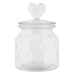 Clayre & Eef | Voorraadpot Deksel Transparant ø 11x16 cm | 6GL5057 Clayre & Eef | Voorraadpot Deksel Transparant ø 11x16 cm | 6GL5057