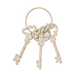 Clayre & Eef | Decoratie sleutelbos Beige Bruin 9x1x19 cm | 6Y5772 Clayre & Eef | Decoratie sleutelbos Beige Bruin 9x1x19 cm | 6Y5772