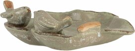 Clayre & Eef | Decoratie schaal Blad 16x16x5 cm Groen Keramiek| 6CE2163 Clayre & Eef | Decoratie schaal Blad 16x16x5 cm Groen Keramiek| 6CE2163