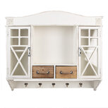 Clayre & Eef | Wandkastje Wit Bruin 76x16x65 cm | 5H0743 Clayre & Eef | Wandkastje Wit Bruin 76x16x65 cm | 5H0743