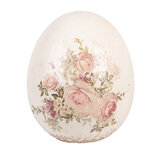 Clayre & Eef | Decoratie Ei Beige Roze ø 14x16 cm | 6CE2207L Clayre & Eef | Decoratie Ei Beige Roze ø 14x16 cm | 6CE2207L