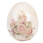 Clayre & Eef | Decoratie Ei Beige Roze ø 10x12 cm | 6CE2207M Clayre & Eef | Decoratie Ei Beige Roze ø 10x12 cm | 6CE2207M