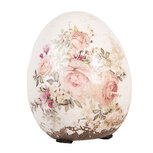 Clayre & Eef | Decoratie Ei Beige Roze ø 7x9 cm | 6CE2207S Clayre & Eef | Decoratie Ei Beige Roze ø 7x9 cm | 6CE2207S