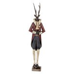 Clayre & Eef | Decoratie Hert Bruin Rood 19x15x83 cm | 5Y1314 Clayre & Eef | Decoratie Hert Bruin Rood 19x15x83 cm | 5Y1314