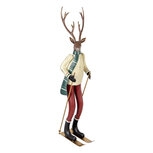 Clayre & Eef | Decoratie Hert Bruin Rood 19x15x65 cm | 5Y1315 Clayre & Eef | Decoratie Hert Bruin Rood 19x15x65 cm | 5Y1315