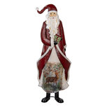 Clayre & Eef | Kerstdecoratie Kerstman Rood Wit 33x16x85 cm | 5Y1317 Clayre & Eef | Kerstdecoratie Kerstman Rood Wit 33x16x85 cm | 5Y1317