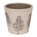 Clayre & Eef | Bloempot Binnen Beige Groen ø 15x14 cm | 6CENPT0001M Clayre & Eef | Bloempot Binnen Beige Groen ø 15x14 cm | 6CENPT0001M