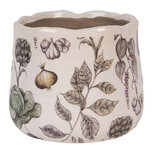 Clayre & Eef | Bloempot Binnen Beige Groen ø 14x12 cm | 6CETKG0001S Clayre & Eef | Bloempot Binnen Beige Groen ø 14x12 cm | 6CETKG0001S