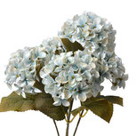 Clayre & Eef | Kunstbloem Hortensia Blauw Groen 15x15x42 cm | 6PL0306 Clayre & Eef | Kunstbloem Hortensia Blauw Groen 15x15x42 cm | 6PL0306