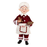 Clayre & Eef | Kerstdecoratie Elf Rood Wit 15x10x28 cm | 66236 Clayre & Eef | Kerstdecoratie Elf Rood Wit 15x10x28 cm | 66236