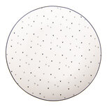 Clayre & Eef | Servies Ontbijtbord Wit Zwart ø 20x2 cm | BHSDP0002 Clayre & Eef | Servies Ontbijtbord Wit Zwart ø 20x2 cm | BHSDP0002
