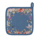 Clayre & Eef | Pannenlap Blauw Beige 20x20 cm | FFA45BL Clayre & Eef | Pannenlap Blauw Beige 20x20 cm | FFA45BL