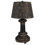Clayre & Eef | Bureaulamp Zwart Bruin ø 35x64 cm E27/max 1x60W | 6LMC0109 Clayre & Eef | Bureaulamp Zwart Bruin ø 35x64 cm E27/max 1x60W | 6LMC0109