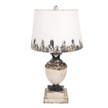 Clayre & Eef | Bureaulamp Beige Bruin ø 32x60 cm E27/max 1x60W | 6LMC0110 Clayre & Eef | Bureaulamp Beige Bruin ø 32x60 cm E27/max 1x60W | 6LMC0110