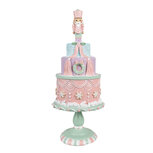 Clayre & Eef | Decoratie taart Roze ø 17x42 cm | 6PR4261 Clayre & Eef | Decoratie taart Roze ø 17x42 cm | 6PR4261