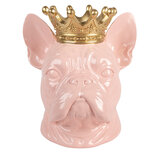 Clayre & Eef | Decoratie Hond Roze 19x16x20 cm | 6PR5804 Clayre & Eef | Decoratie Hond Roze 19x16x20 cm | 6PR5804