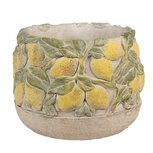 Clayre & Eef | Bloempot Binnen Beige Geel ø 19x15 cm | 6TE0575 Clayre & Eef | Bloempot Binnen Beige Geel ø 19x15 cm | 6TE0575