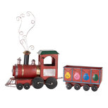 Clayre & Eef | Decoratie Trein Rood Groen 63x15x38/50 cm | 6Y5739 Clayre & Eef | Decoratie Trein Rood Groen 63x15x38/50 cm | 6Y5739