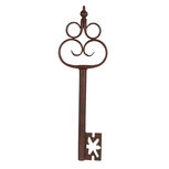 Clayre & Eef | Decoratie Sleutel Bruin 17x3x54 cm | 6Y5851 Clayre & Eef | Decoratie Sleutel Bruin 17x3x54 cm | 6Y5851