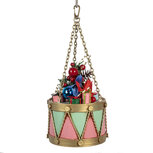 Clayre & Eef | Decoratie Trommel Roze Groen ø 12x16/27 cm | 6Y5865P Clayre & Eef | Decoratie Trommel Roze Groen ø 12x16/27 cm | 6Y5865P