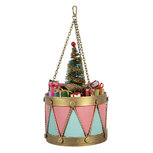 Clayre & Eef | Decoratie Trommel Roze Blauw ø 17x25/37 cm | 6Y5866 Clayre & Eef | Decoratie Trommel Roze Blauw ø 17x25/37 cm | 6Y5866