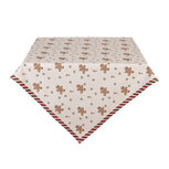 Clayre & Eef | Vierkant Tafelkleed Beige Bruin 100x100 cm | CGM01 Clayre & Eef | Vierkant Tafelkleed Beige Bruin 100x100 cm | CGM01
