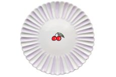 Dinerbord ø 28 cm Fruity Cherry lila wit aardewerk | PC.CE.28 | Dishes & Deco Dinerbord ø 28 cm Fruity Cherry lila wit aardewerk | PC.CE.28 | Dishes & Deco