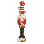 Clayre & Eef | Kerstdecoratie Notenkraker Rood Groen 30x28x120 cm | 5PR0143 Clayre & Eef | Kerstdecoratie Notenkraker Rood Groen 30x28x120 cm | 5PR0143