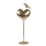 Clayre & Eef | Decoratie Hart Goudkleurig 24x11x68 cm | 5Y1373 Clayre & Eef | Decoratie Hart Goudkleurig 24x11x68 cm | 5Y1373