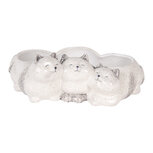 Clayre & Eef | Bloempot Katten Grijs 27x16x10 cm | 6CE2132 Clayre & Eef | Bloempot Katten Grijs 27x16x10 cm | 6CE2132