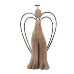 Clayre & Eef | Kerstdecoratie Engel Bruin 14x4x26 cm | 6H2421L Clayre & Eef | Kerstdecoratie Engel Bruin 14x4x26 cm | 6H2421L