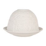 Clayre & Eef | Theelichthouder Wit ø 12x8 cm | 6CE2212