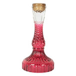 Clayre & Eef | Kandelaar Roze ø 9x17 cm | 6GL5345