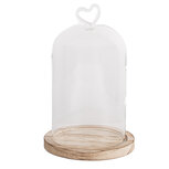 Clayre & Eef | Stolp Transparant ø 12x19 cm | 6GL5359